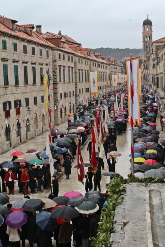 Sv. Vlaho procesija 2012. (Sponza)