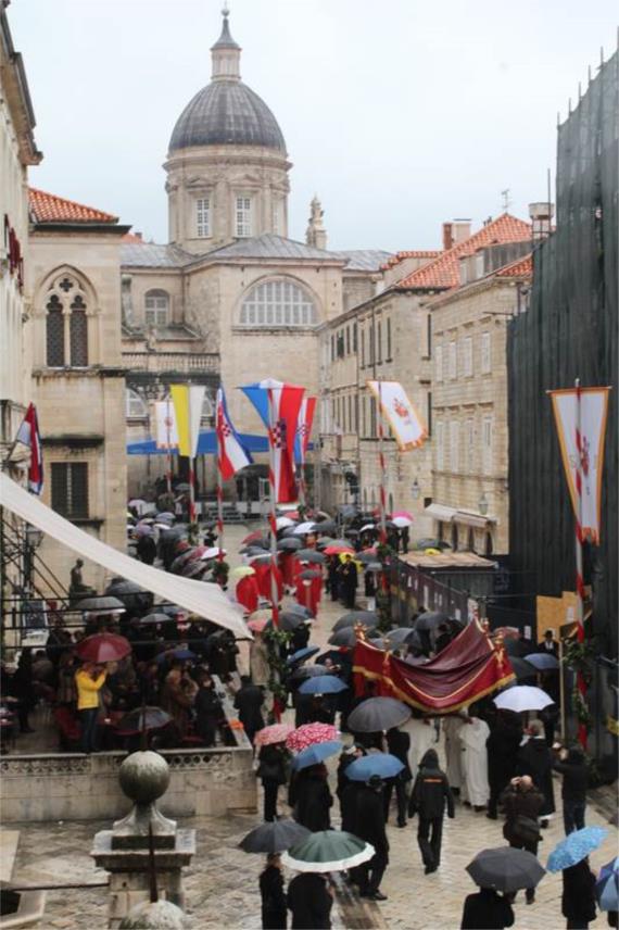 Sv. Vlaho procesija 2012. (Sponza)