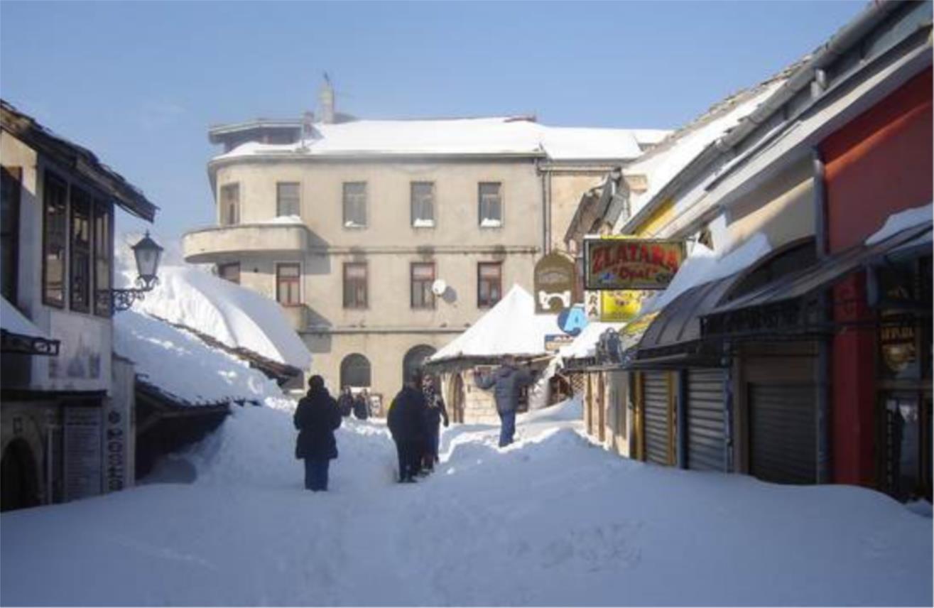 Mostar pod snijegom