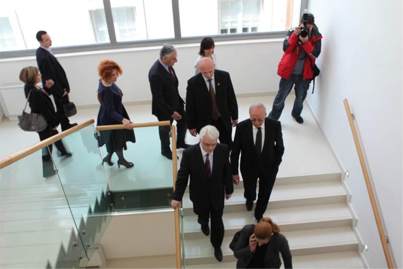 Josipović s  rektorom Milkovićem  u kampusu