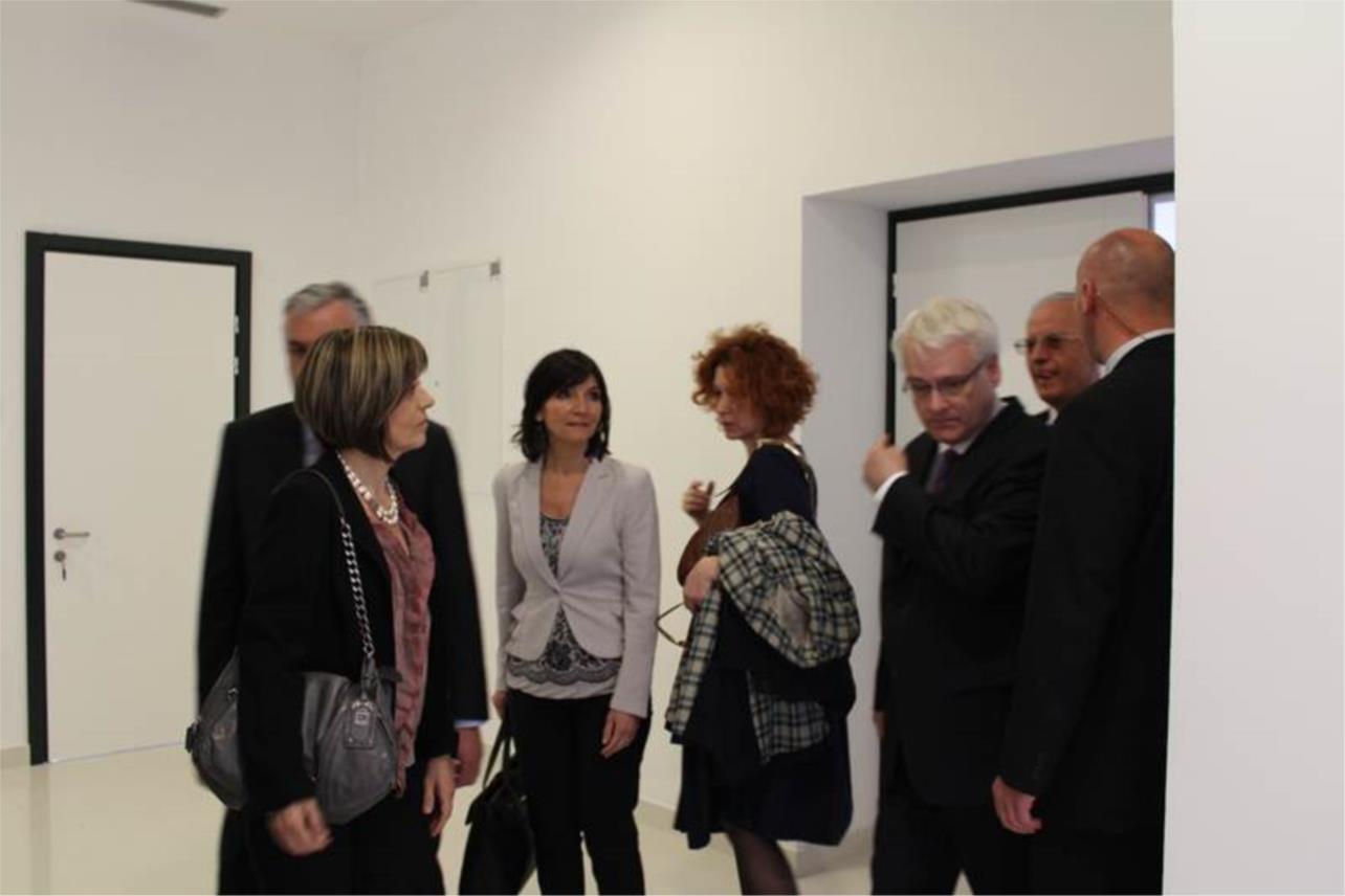 Josipović s  rektorom Milkovićem  u kampusu
