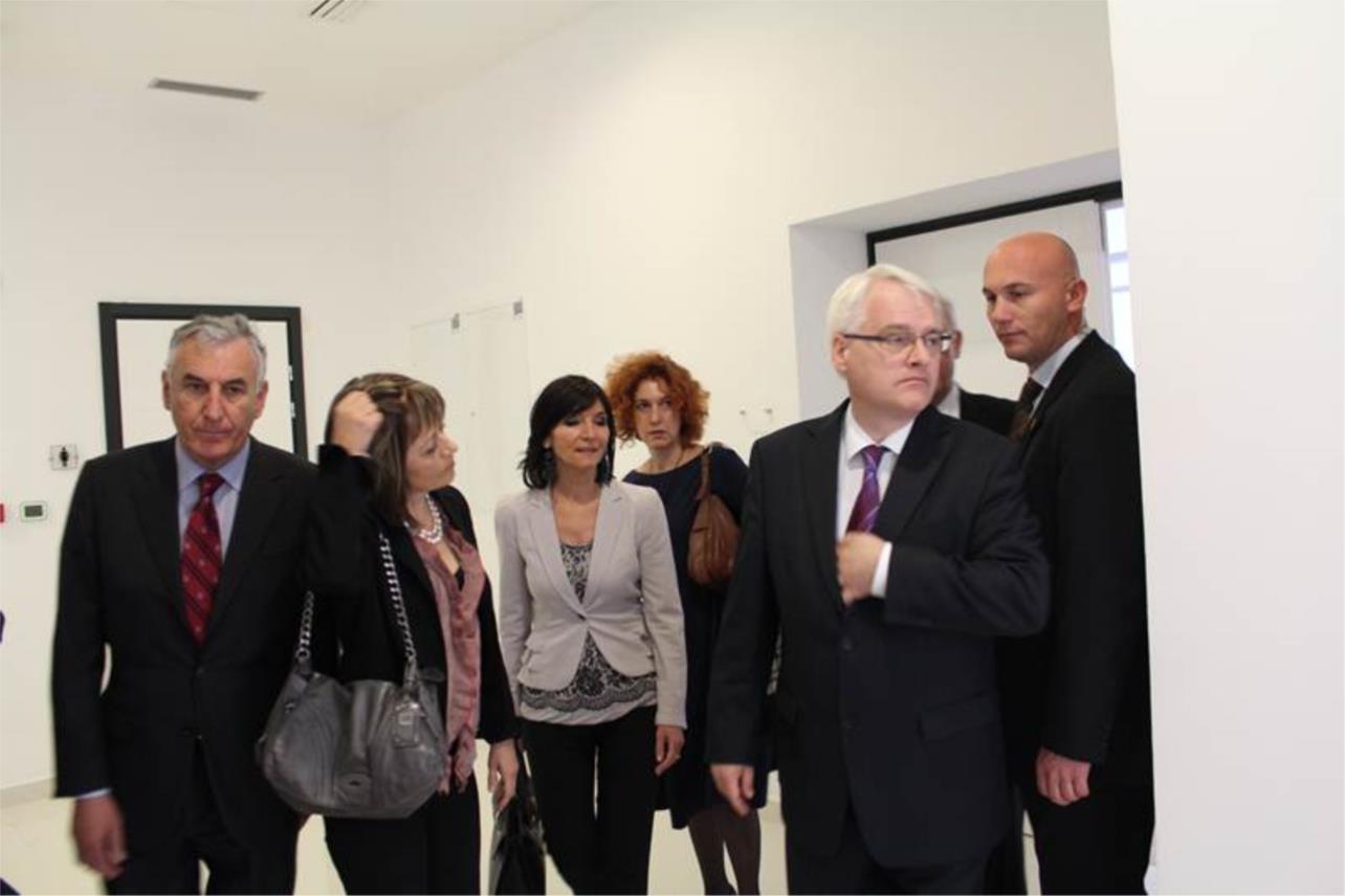 Josipović s  rektorom Milkovićem  u kampusu