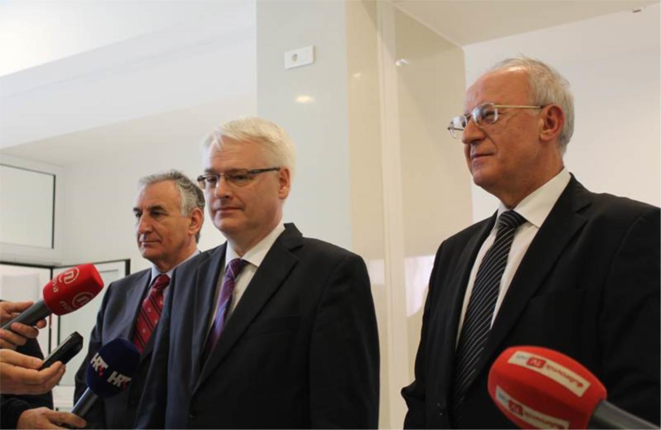 Josipović s  rektorom Milkovićem  u kampusu