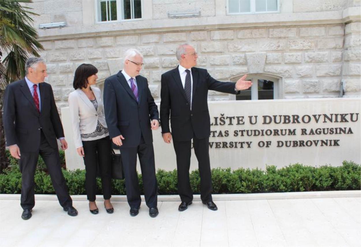 Josipović s  rektorom Milkovićem  u kampusu