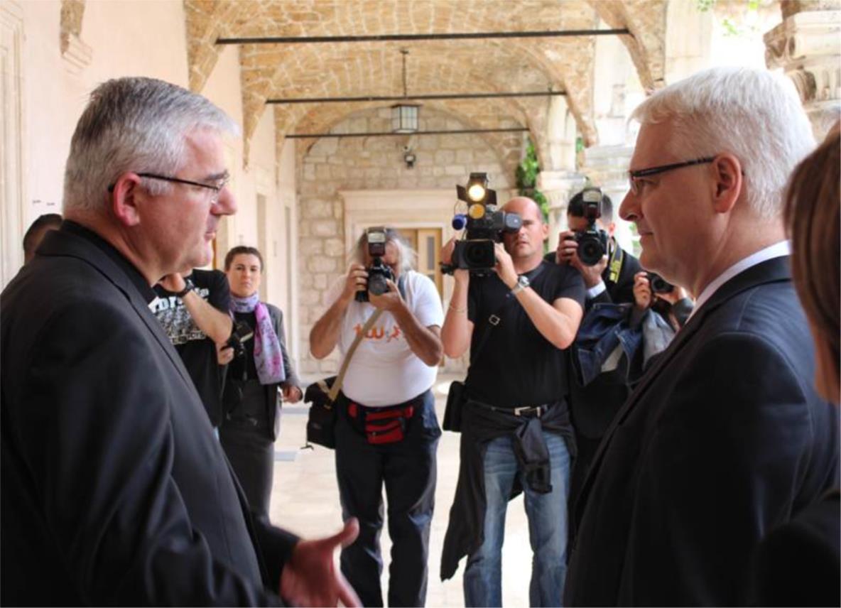 Josipović s biskupom Uzinićem
