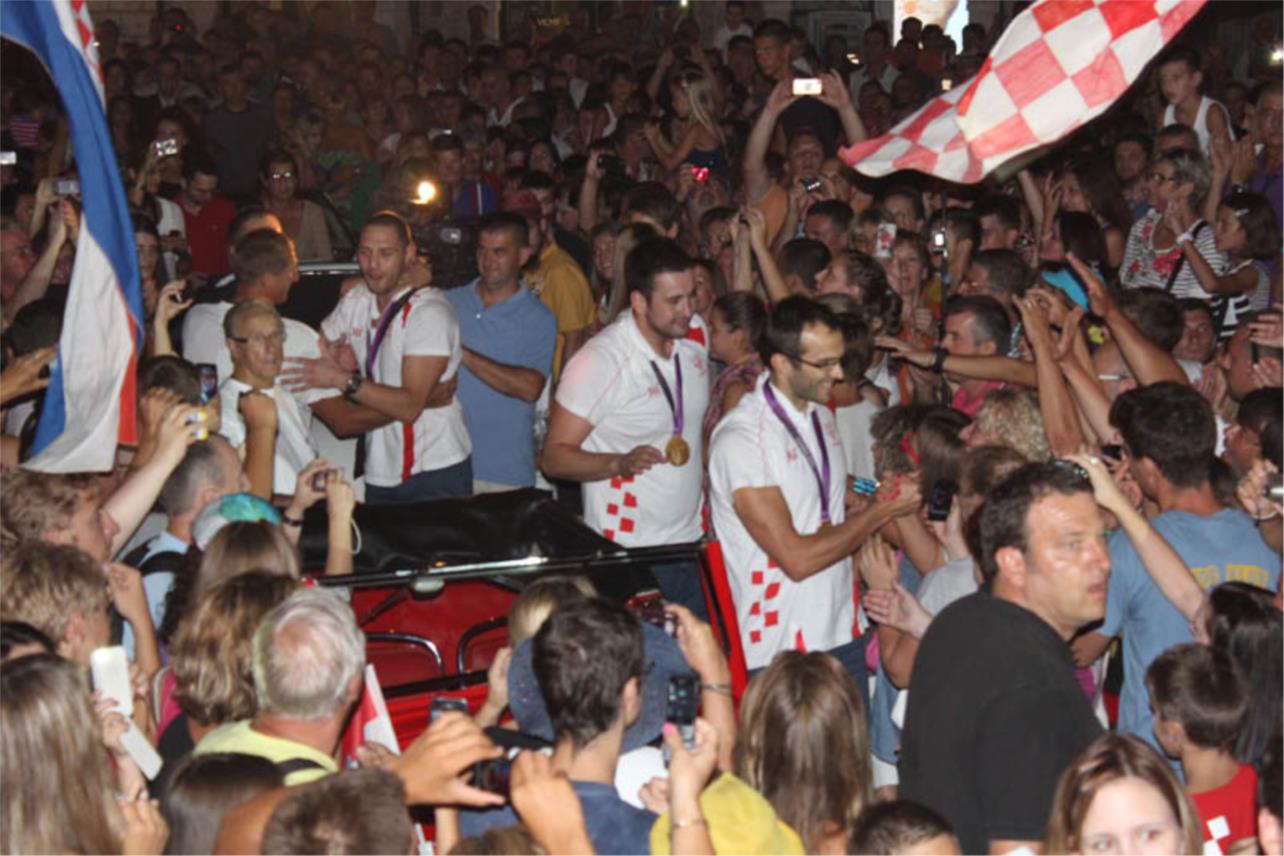 Doček vaterpolista