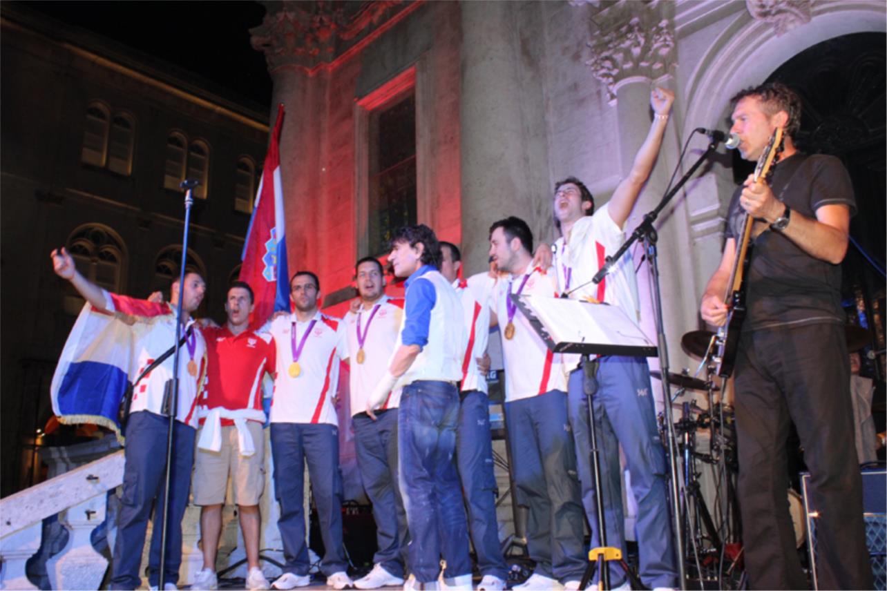Doček vaterpolista