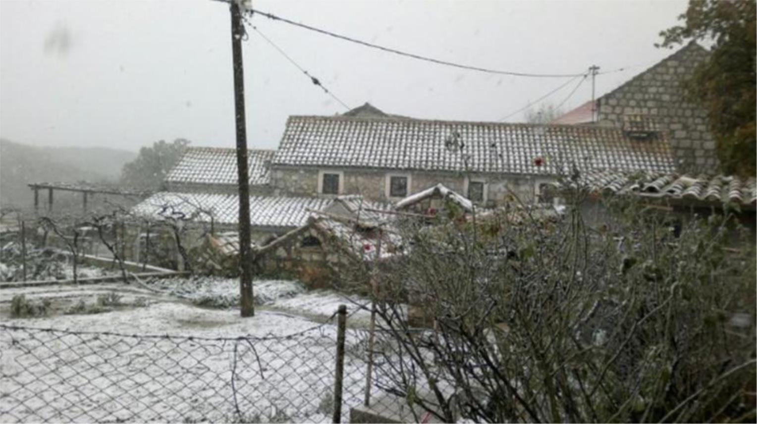 Konavle snijeg