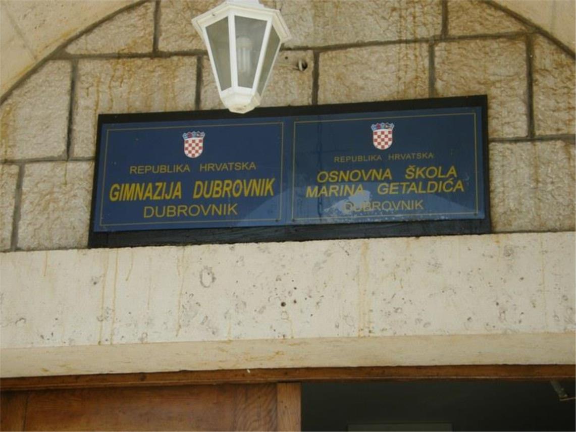 Vandalizam u dubrovačkoj Gimnaziji 0