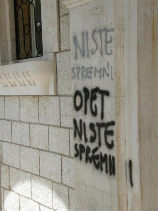 Vandalizam u dubrovačkoj Gimnaziji 0
