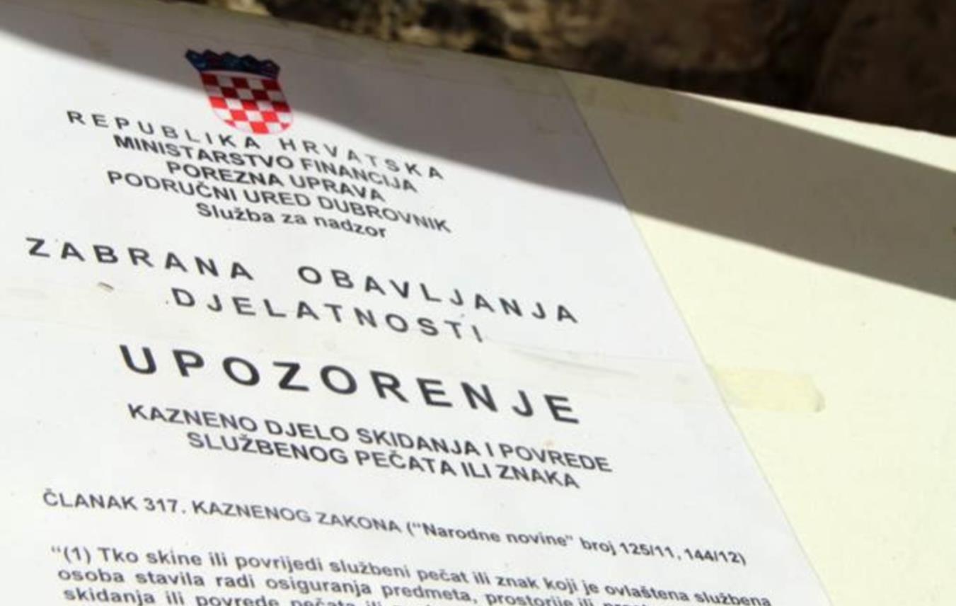 Štand zatvaranje