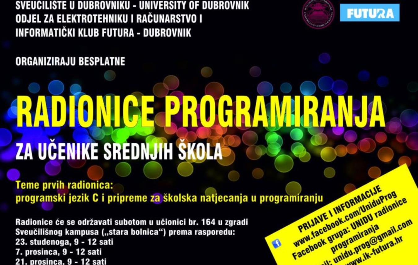 Sveuciliste u Dubrovniku_programiranje
