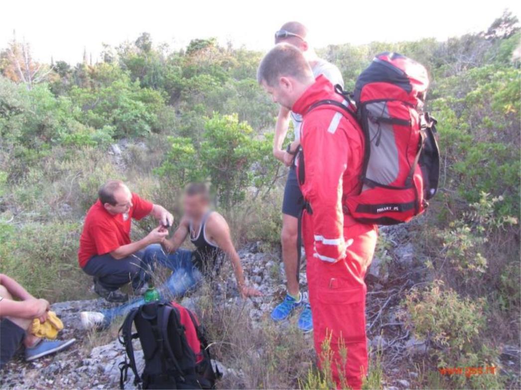 AKCIJA GSS-A: Spašen unesrećeni Albanac na Konavoskim stijenama 