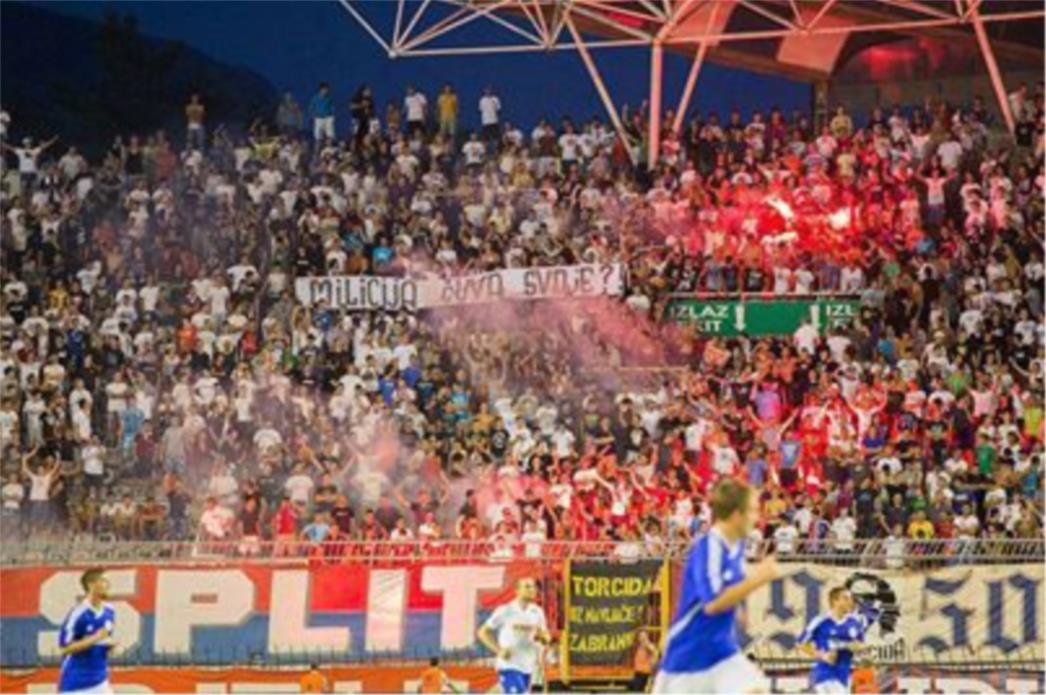HAJDUK vs. SLAVEN BELUPO: Milicija čuva svoje!