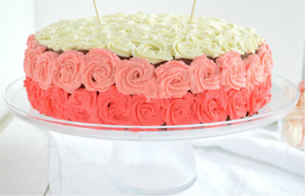 RECEPT DANA: Čokoladna torta s ružicama