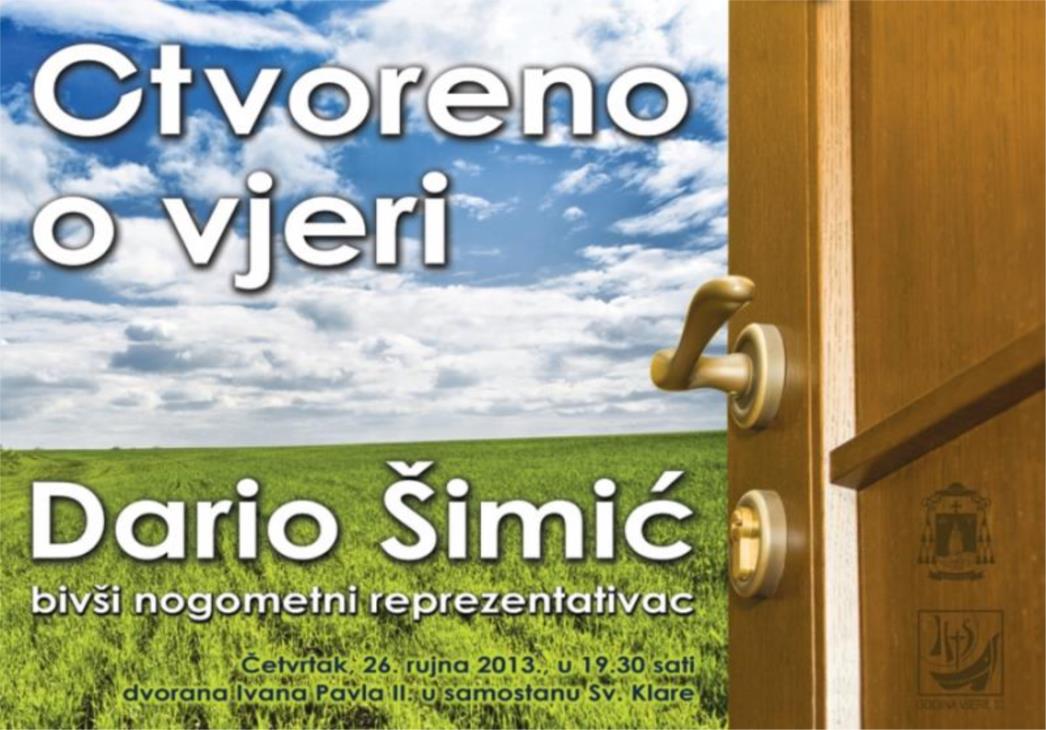 DARIO ŠIMIĆ U DUBROVNIKU: Govorit će otvoreno o vjeri u Samostanu sv. Klare