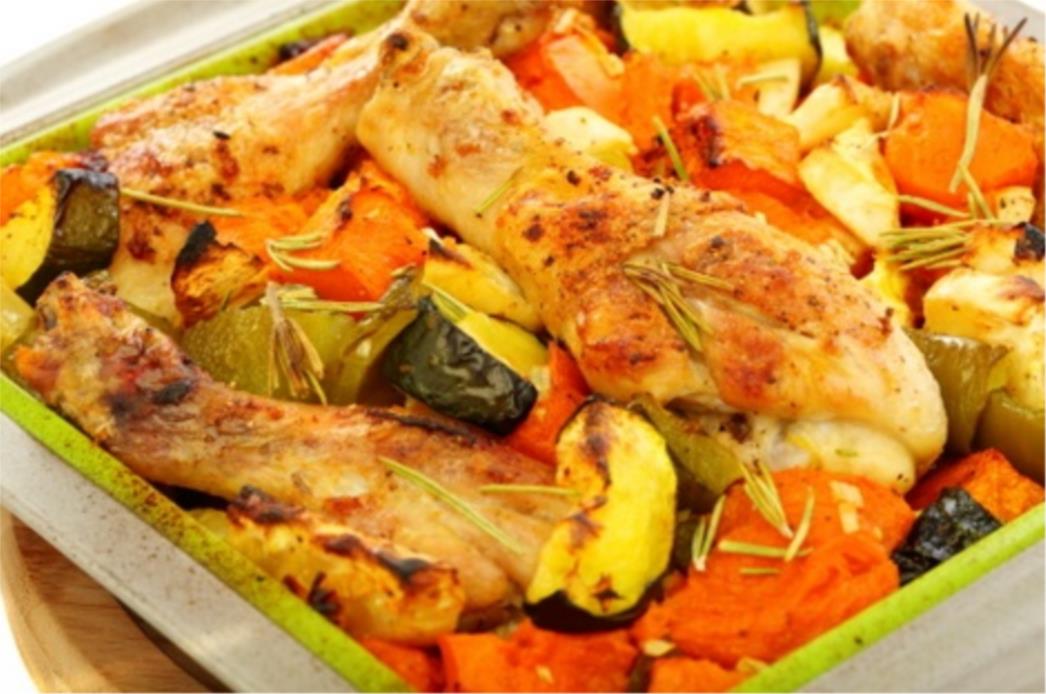 RECEPT DANA: Pečena piletina s bundevom