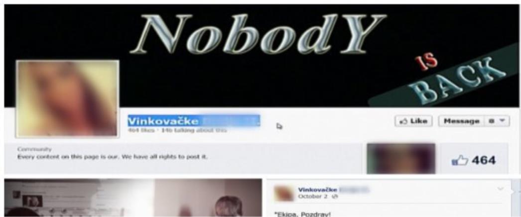 Ponovno na meti internet nasilnika: Mr. Nobody opet otvorio stranicu 'Vinkovačke drolje'
