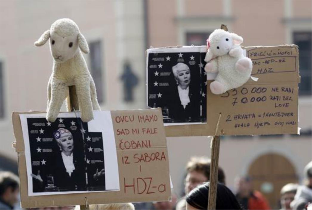  Prosvjedi u osam gradova, u Varaždinu 1500 ljudi, Pernar stigao u Slavonski Brod