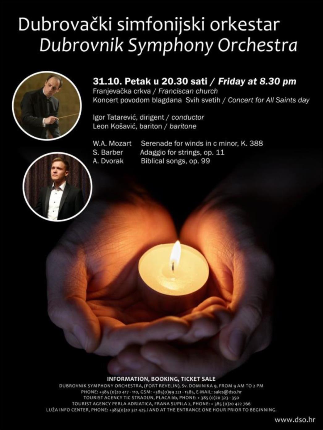 DUBROVAČKI SIMFONIJSKI ORKESTAR: koncert povodom blagdana Svih svetih