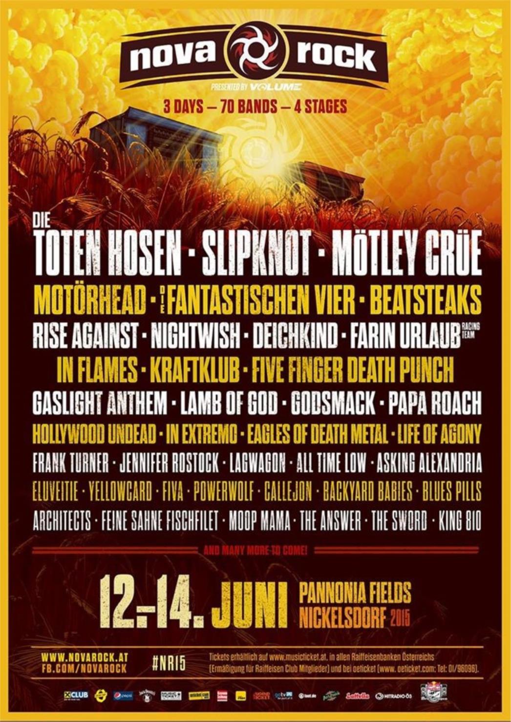 Legendarni Mötley Crüe na Nova Rock festivalu