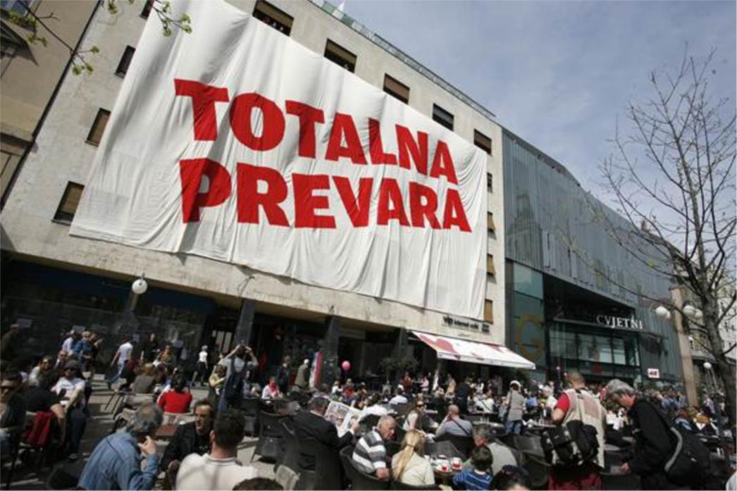 Prosvjed na Cvjetnom završio uz tučnjavu i privođenja