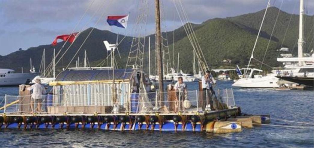 Umirovljenik preplovio Atlantik - na splavi od cijevi