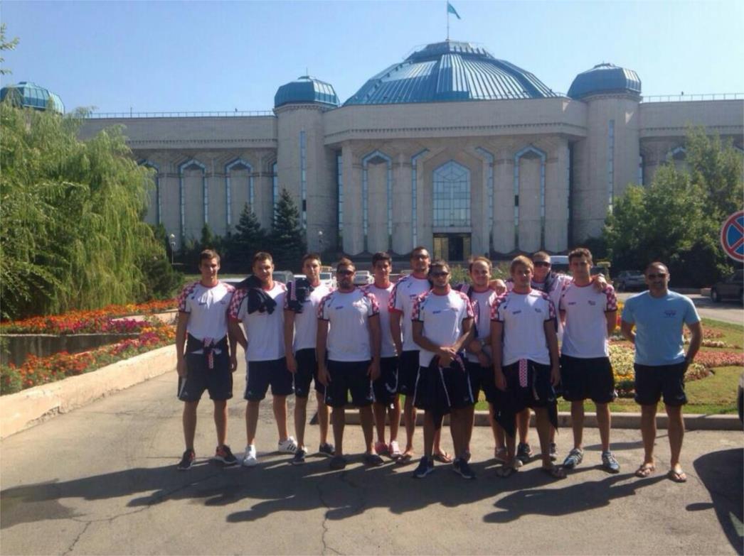 Hrvatska juniorska vaterpolo reprezentacija u četvrtfinalu Svjetskog prvenstva u Almatyu