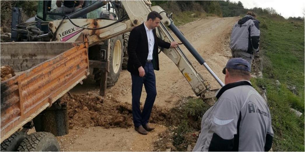Zamjenik gradonačelnika Raguž obišao  radove u Trstenom