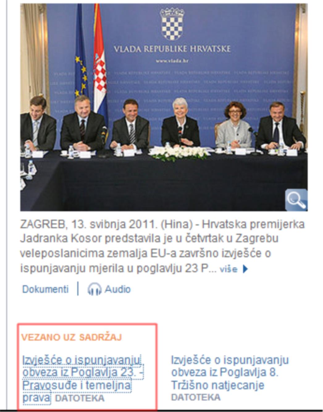 Vlada objavila izvješće o Poglavlju 23, HSS 'stao' uz oporbu