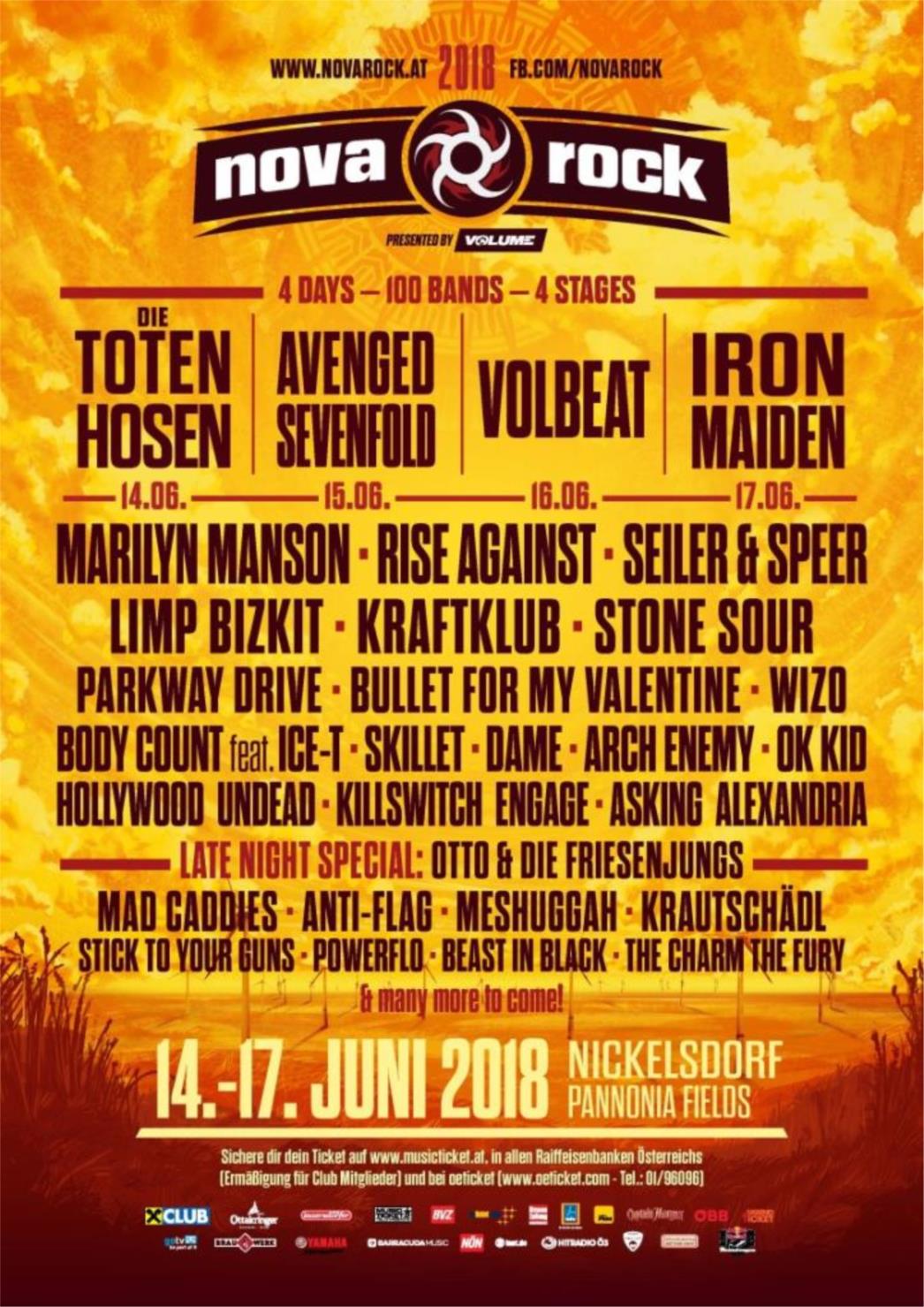 Nova Rock festival objavio dnevni raspored