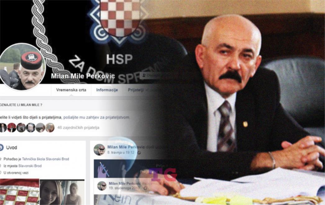 MILE PERKOVIĆ ODSTUPIO S DUŽNOSTI SUCA POROTNIKA Hvalio se da je Jure Francetić bio zapovjednik njegovom 'ćaći'