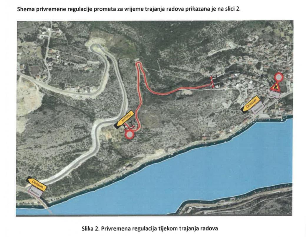 Od ponedjeljka kreće sanacija ceste Put od Osojnika, uvodi se privremena regulacija prometa