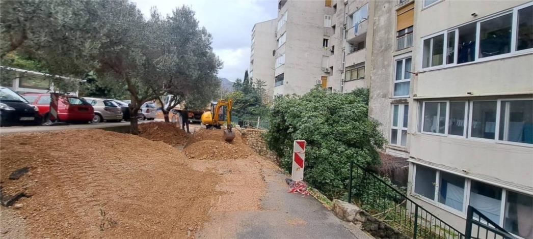 Sanacija potpornog zida u Novoj Mokošici i drugi projekti u tijeku