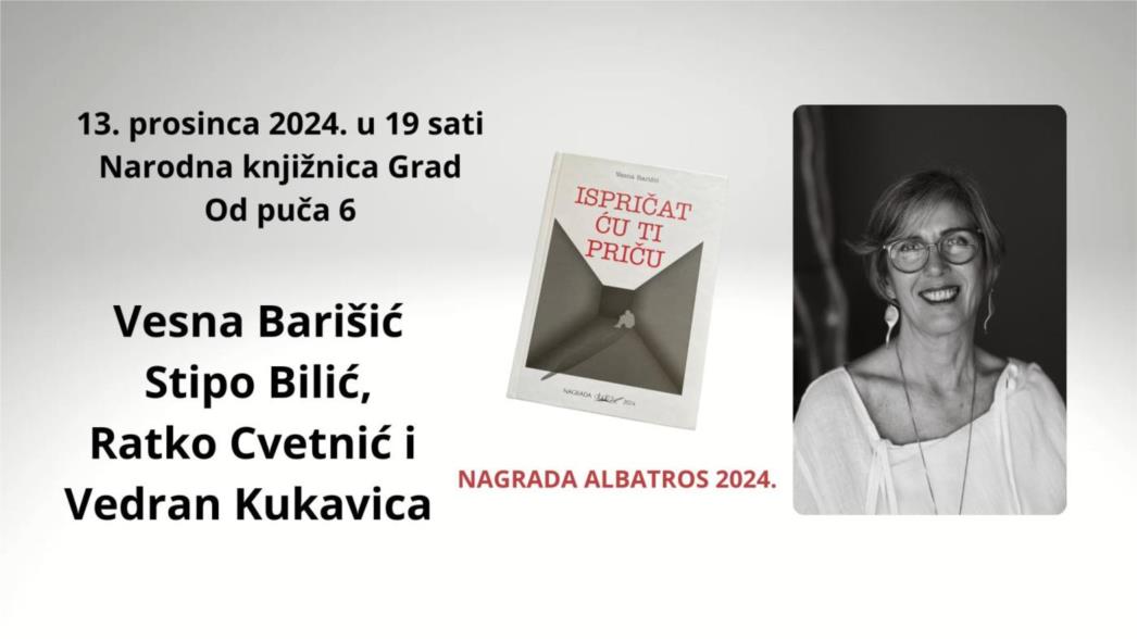 Predstavljanje zbirke kratkih priča Vesne Barišić "Ispričat ću ti priču"