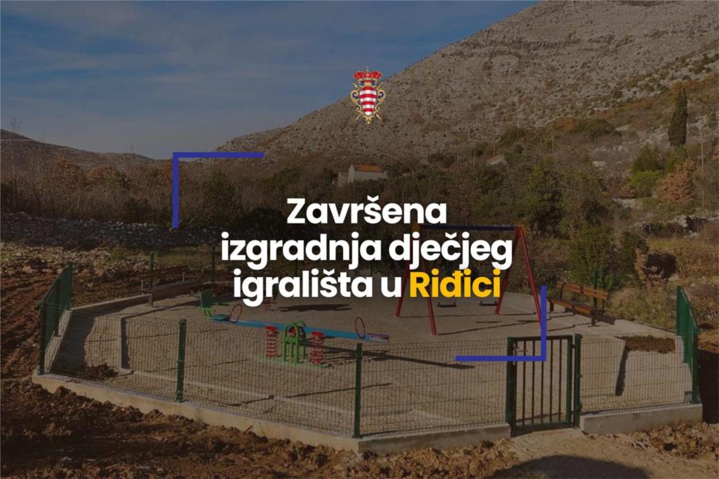 Završena izgradnja dječjeg igrališta u Riđici