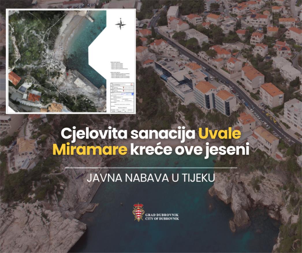 Cjelovita sanacija Uvale Miramare počinje ove jeseni!
