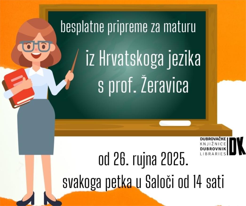POZIV SREDNJOŠKOLCIMA: Počinju besplatne pripreme za maturu iz Hrvatskoga jezika