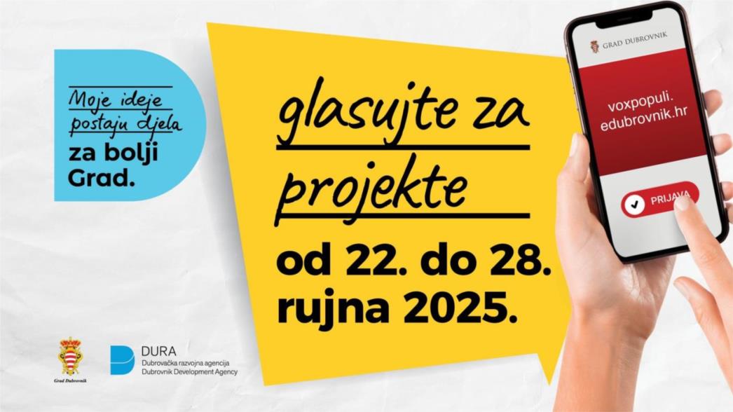 Glasujte za projekte koji će oblikovati bolji Dubrovnik