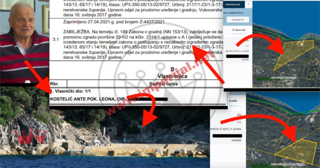 Ante Kostelić nezakonito izgradio osam objekata na Mljetu