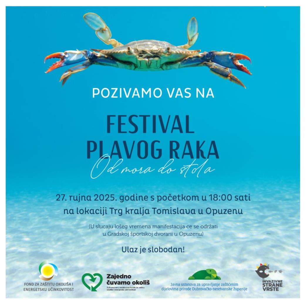 Festival plavog raka u Opuzenu 2025. godine