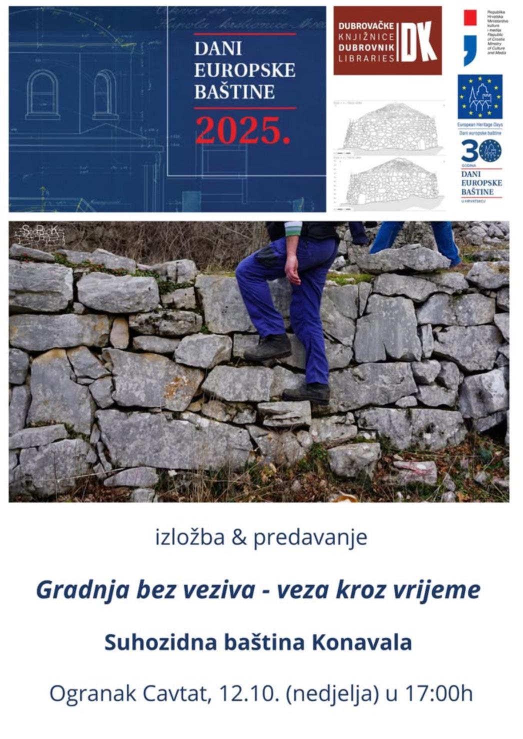 Izložba i predavanje o suhozidnoj baštini u Cavtatu