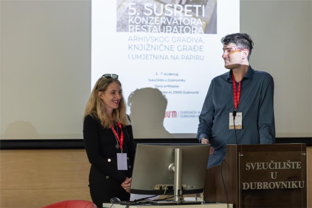 Tina Di Reda i Damjan Polić na 5. Susretima konzervatora-restauratora
