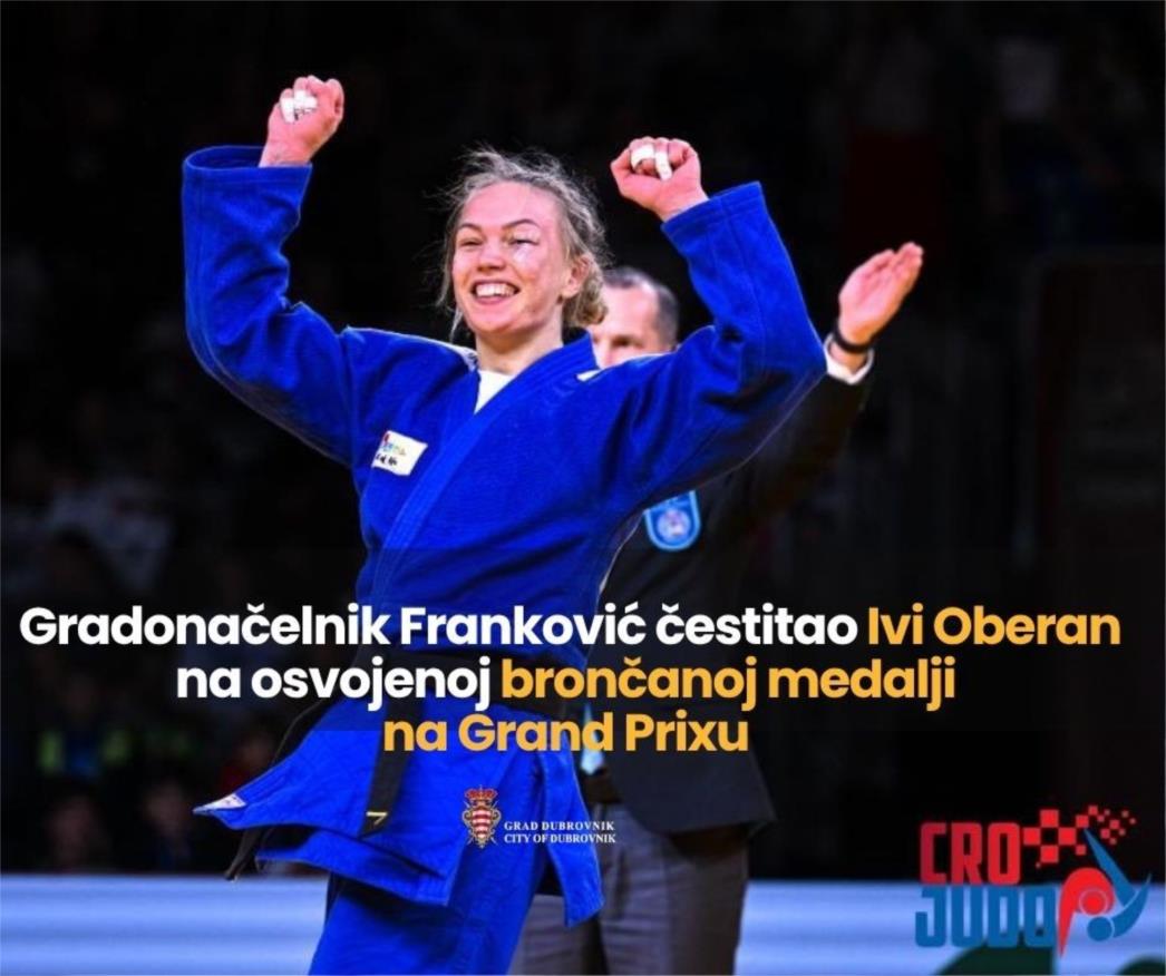 Gradonačelnik Franković čestitao Ivi Oberan na brončanoj medalji