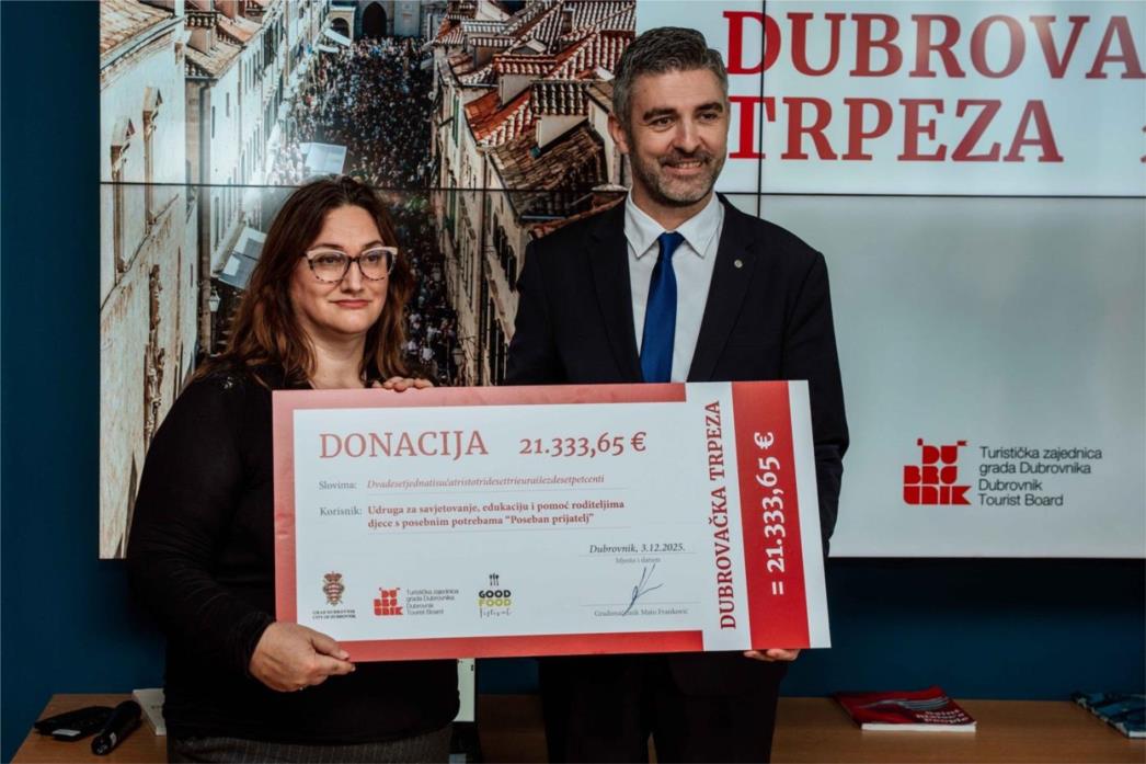 Zahvalnice za vrijednu donaciju Dubrovačke trpeze