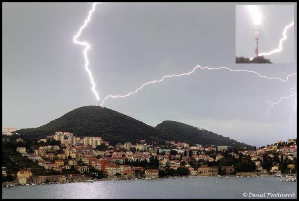 Udar groma prouzrokovao zapaljenje električnih instalacija u Vili Šipan u Dubrovniku