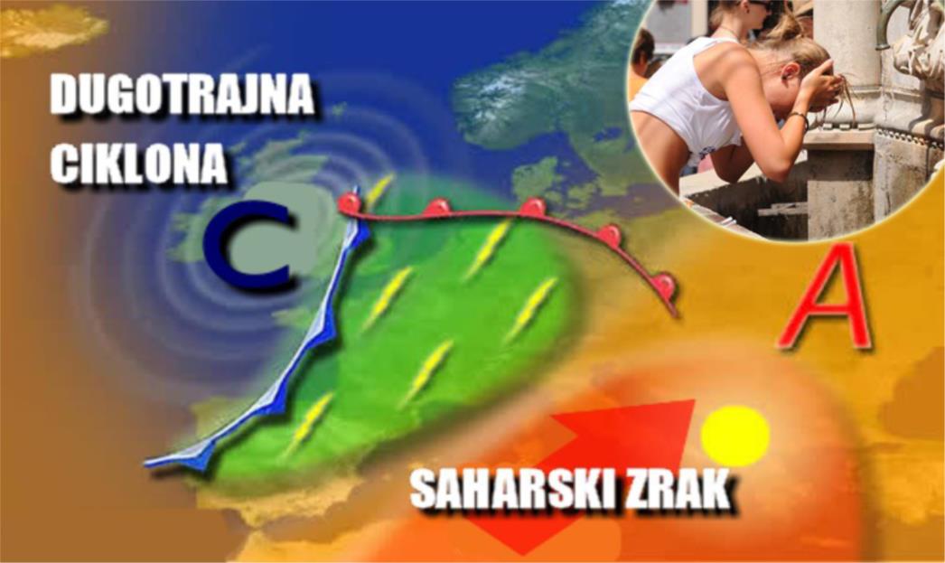 Gradište 41°C, danas vrhunac toplotnog udara u Dalmaciji!