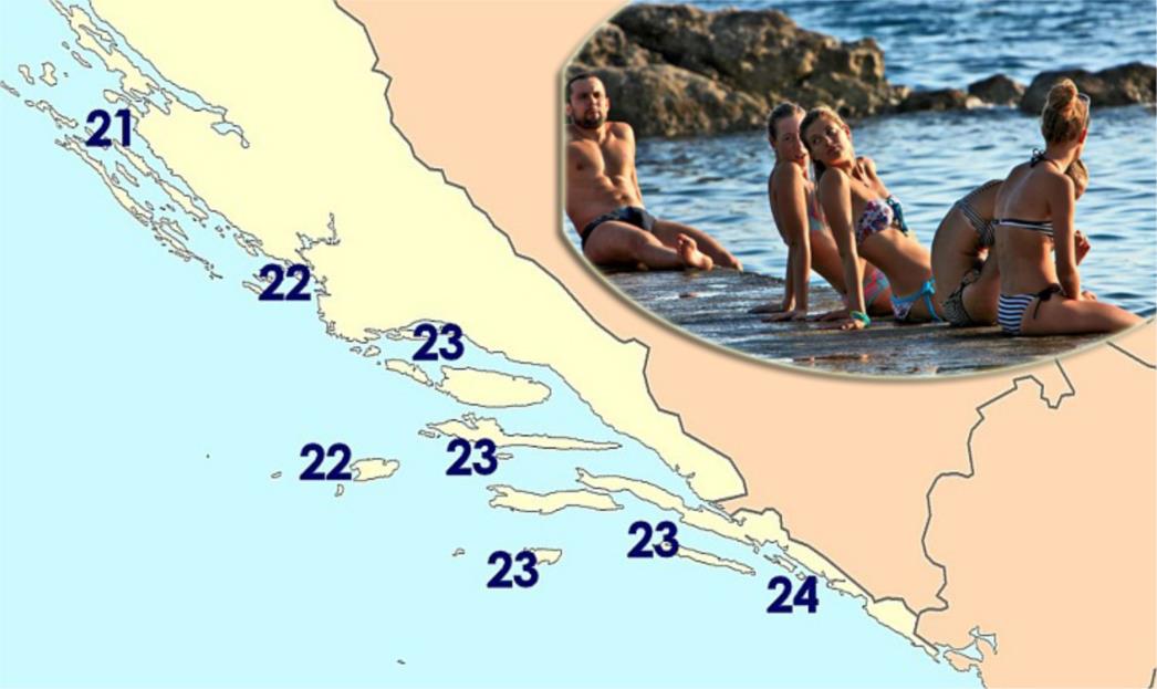 Dubrovnik najtopliji: Koliko se more u Dalmaciji ohladilo nakon kišnih dana?