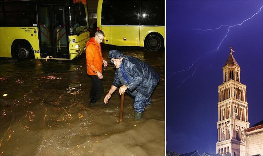 Ciklona Perislav u Dalmaciji: Jugo puhalo do 144km/h, potopljen Split, u ponedjeljak moguć snijeg! (VIDEO)