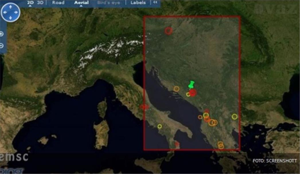 Zemljotres jačine 4,4 stupnja po Richteru pogodio BiH, epicentar u Gackom